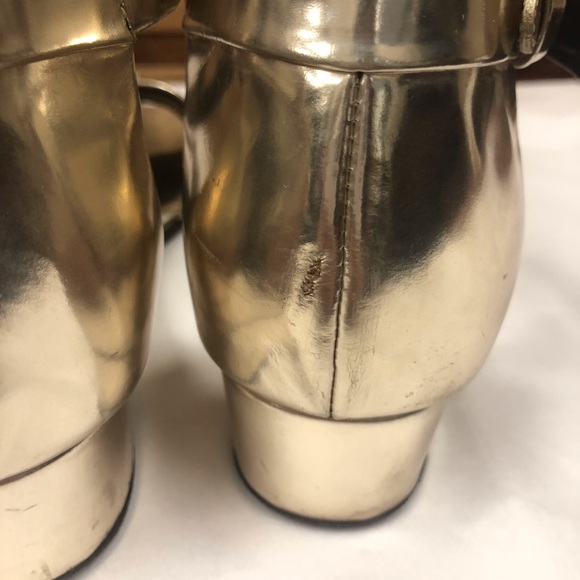 Celine Metallic Wedge Sandals - Picture 5 of 10